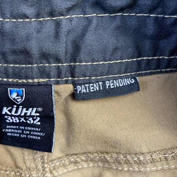 Kuhl Slax Pants Men 38 x 32 Beige Khaki Cotton Stretch 5090 Classic Fit‎ Stained - Picture 12 of 16